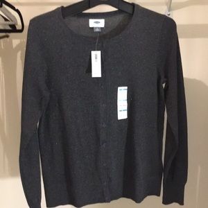 NWT!! Grey shimmery cardigan